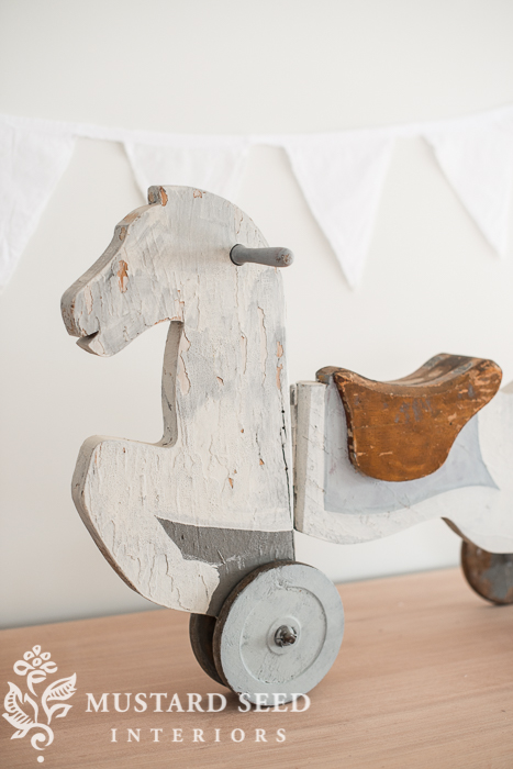 antique rolling horse | miss mustard seed