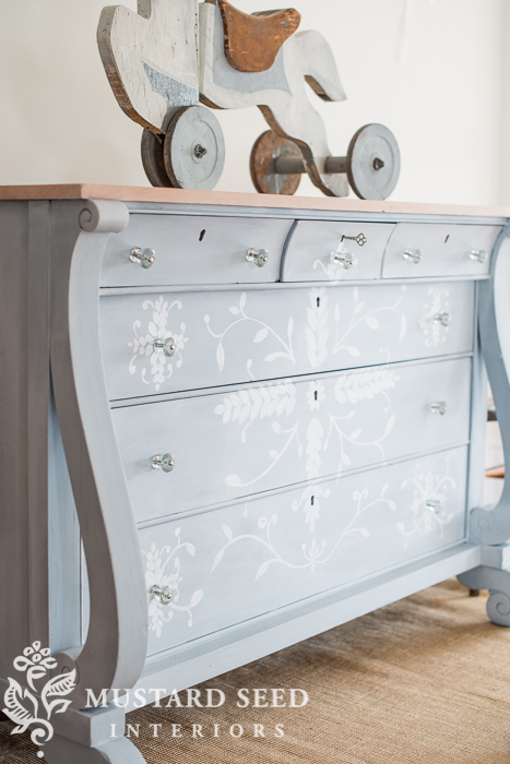 hand painted buffet | miss mustard seed