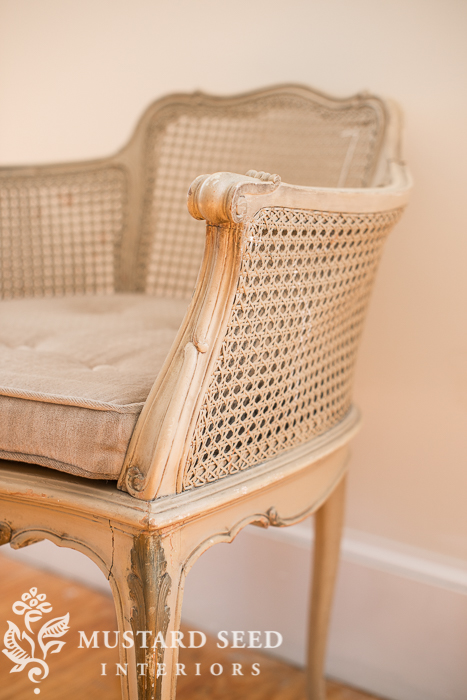 caned french chair | miss mustard seed