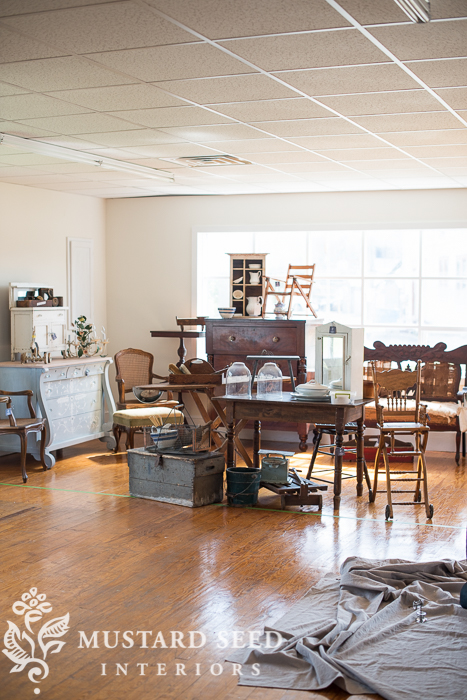 pre-setup for Chapel Market | miss mustard seed