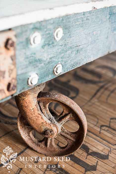 antique industrial cart | miss mustard seed