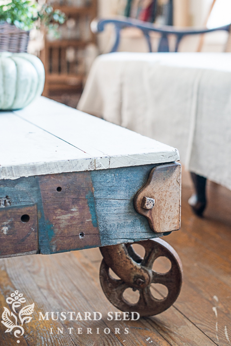 antique industrial cart | miss mustard seed