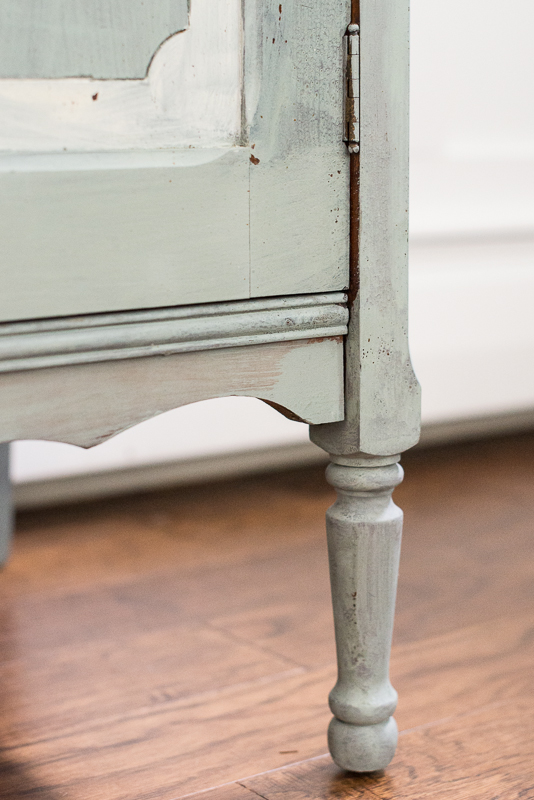 hand painted milk paint wardrobe | miss mustard seed