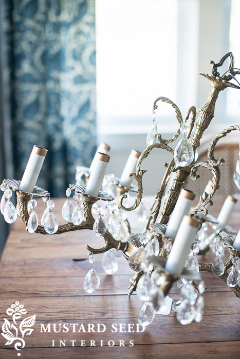 crystal chandelier | miss mustard seed