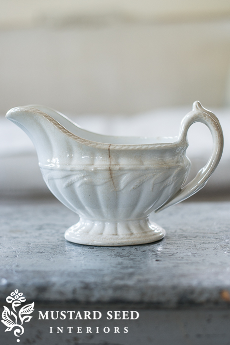 antique ironstone gravy boat | miss mustard seed