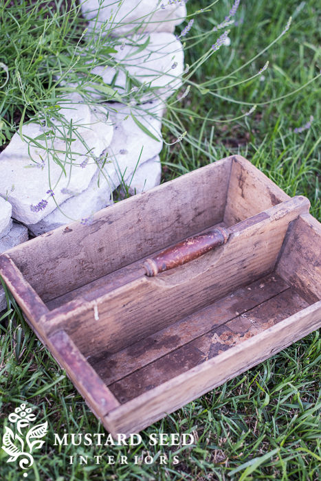 antique tool tote | miss mustard seed