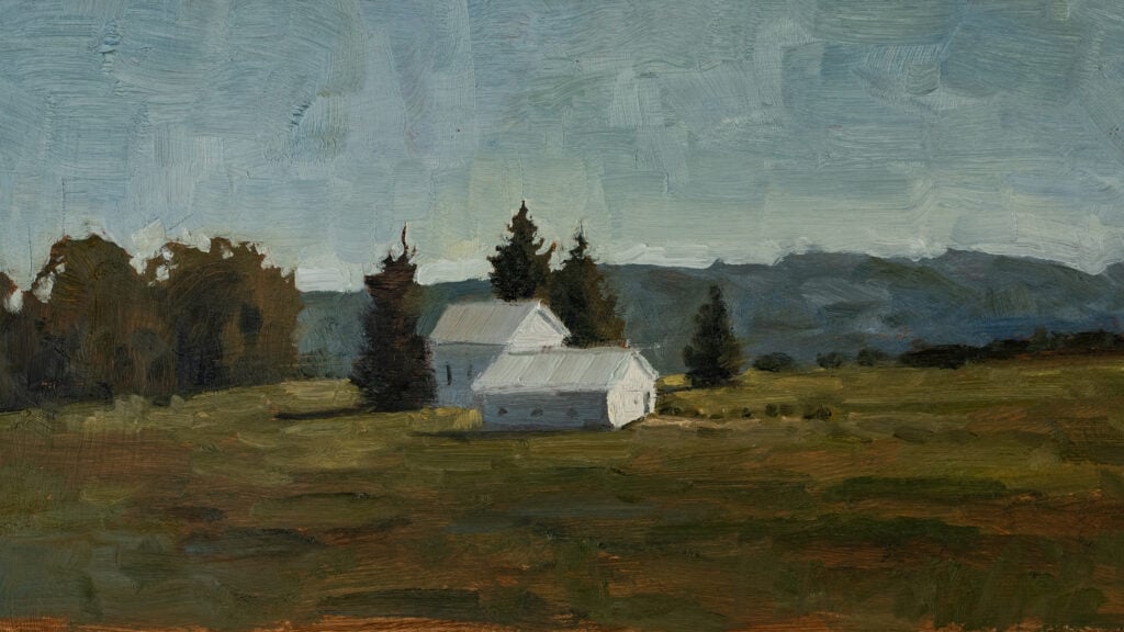 Miss Mustard Seed Farmhouse surrounded by Trees
