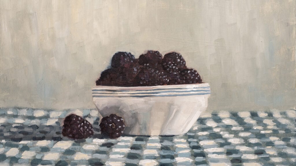 Miss Mustard Seed Raspberries in a bowl