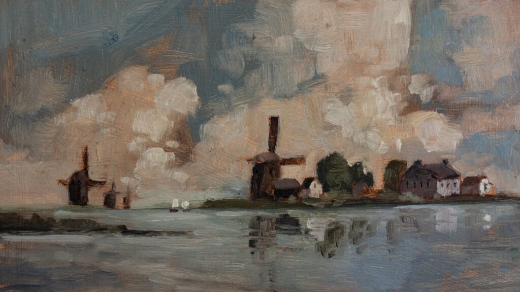 Miss Mustard Seed Windmill and Clouds