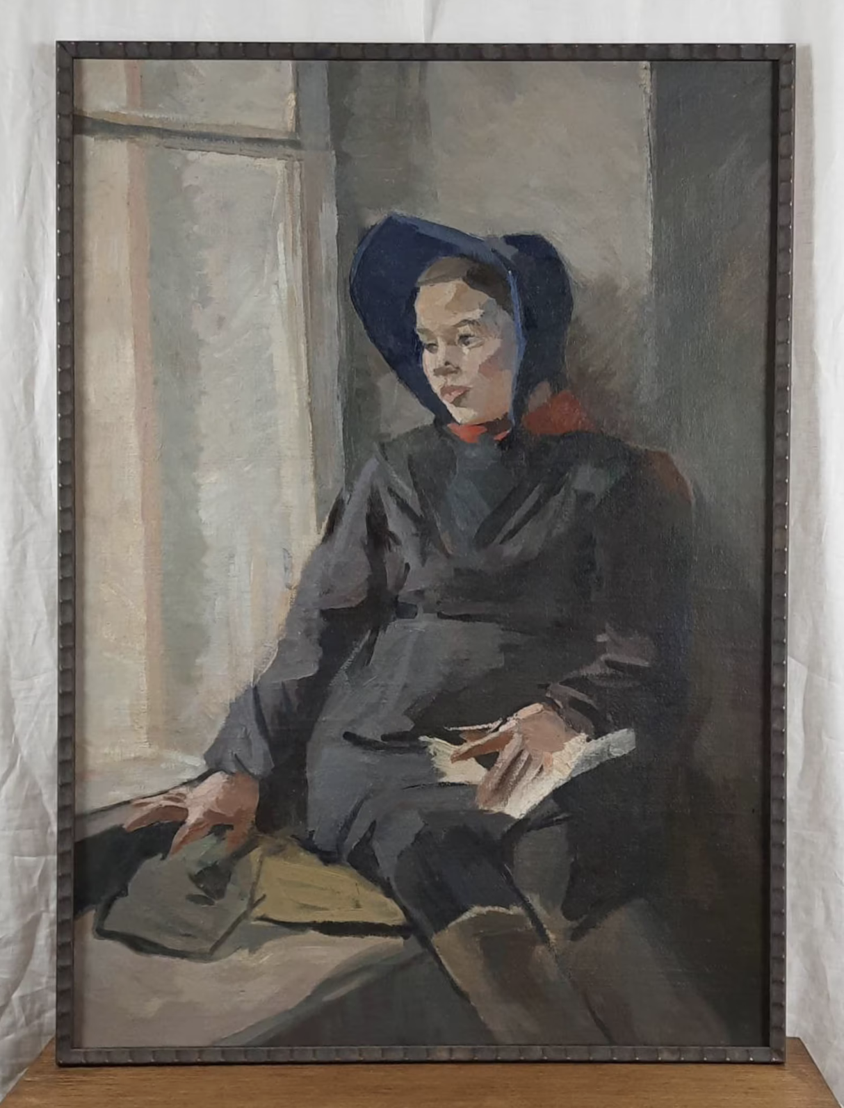 vintage ukraine oil painting portrait | miss mustard seed
