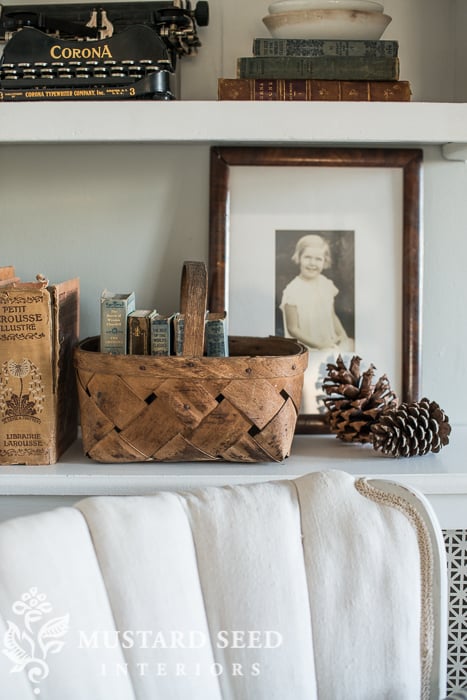 antique basket | miss mustard seed