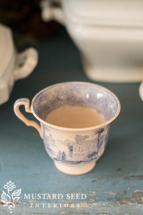 antique tea cup| miss mustard seed