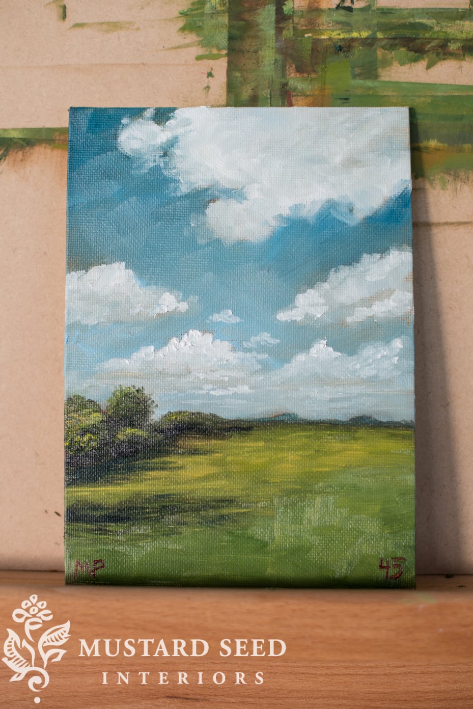landscape art on canvas | missmustardseed.com