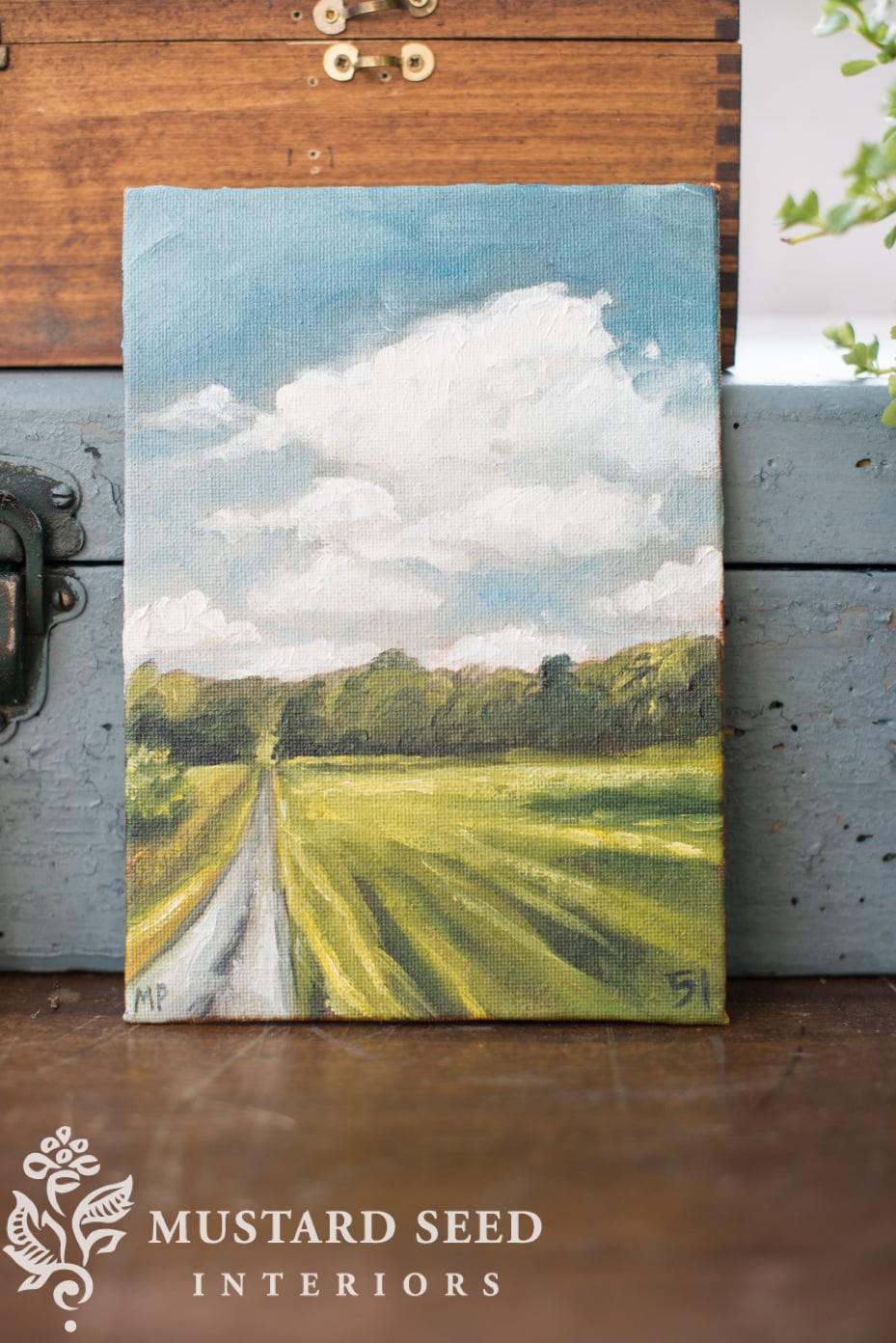 landscape art on canvas | missmustardseed.com