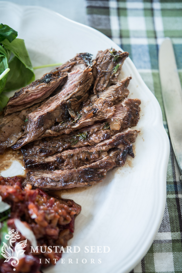 marinated skirt steak recipe | miss mustard seed