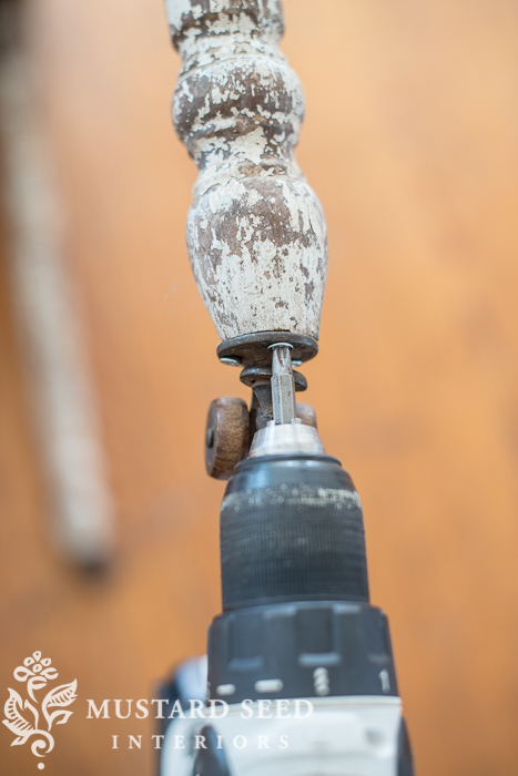 antique zinc-top table | miss mustard seed