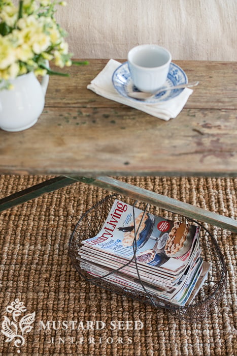 caned sofa makeover | miss mustard seed