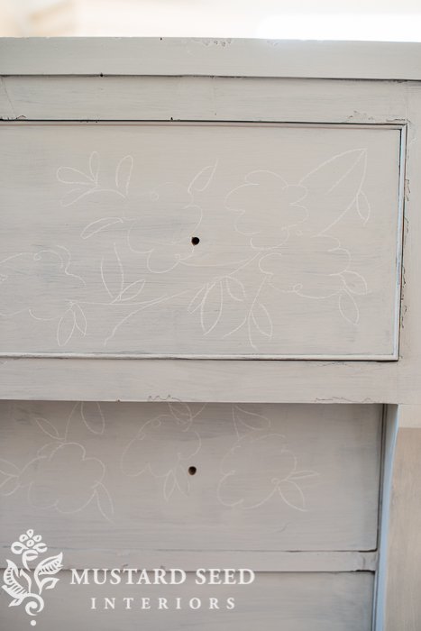 hand painted mora dresser | miss mustard seed