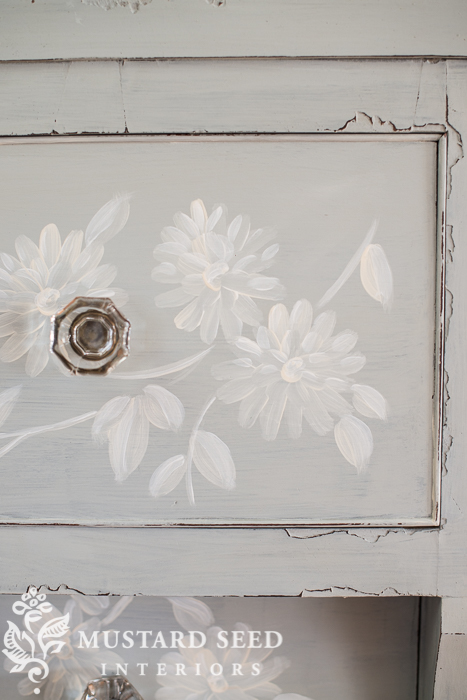 hand painted mora dresser | miss mustard seed