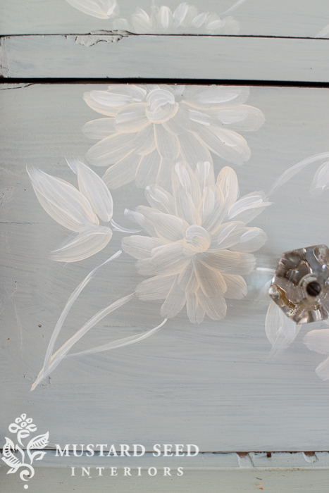 hand painted mora dresser | miss mustard seed