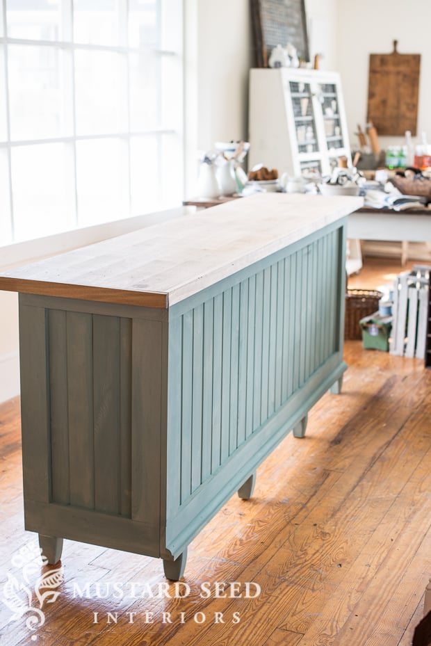 handmade vintage style mobile shop counter | antique markets | miss mustard seed