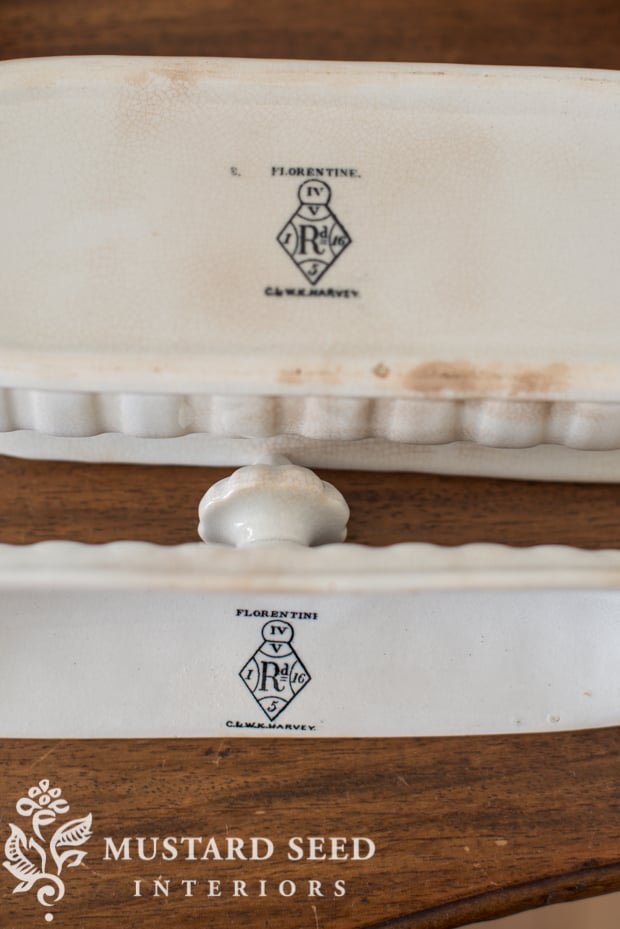 ironstone brush box | hallmark | miss mustard seed