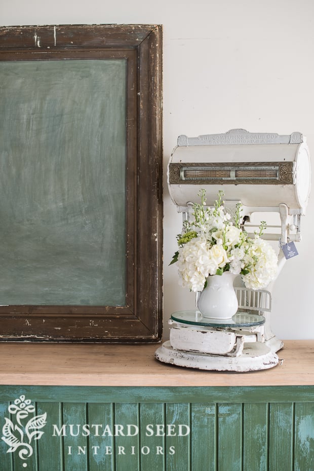 handmade vintage style mobile shop counter | antique markets | miss mustard seed
