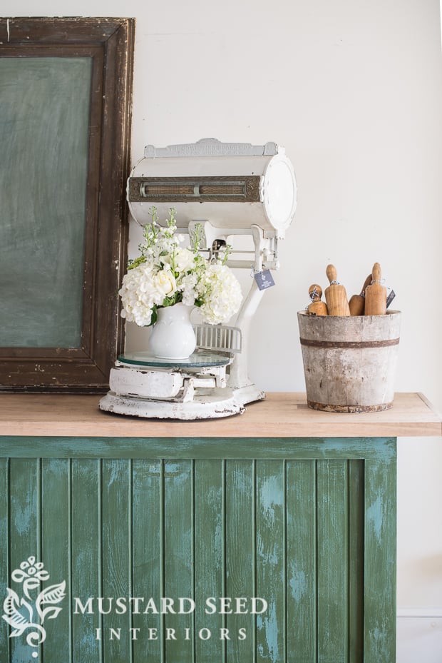 handmade vintage style mobile shop counter | antique markets | miss mustard seed