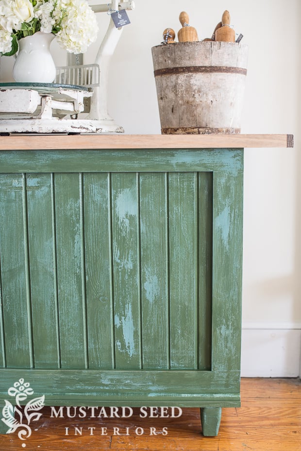 handmade vintage style mobile shop counter | antique markets | miss mustard seed