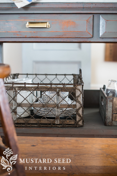 workbench turned kitchen island | miss mustard see
