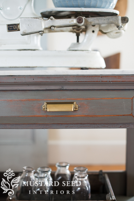 workbench turned kitchen island | miss mustard see