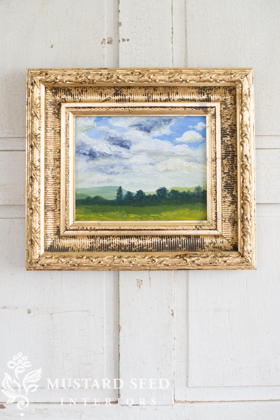 first oil painting | marian parsons art | miss mustard seed