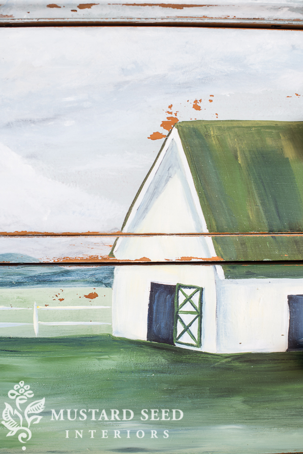 soft milk paint landscape dresser | missmustardseed.com
