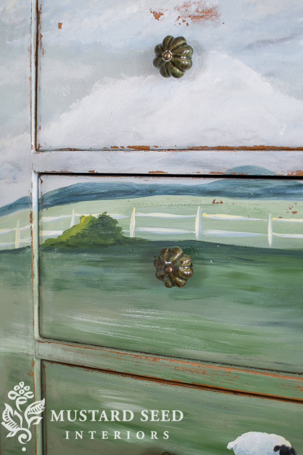 soft milk paint landscape dresser | missmustardseed.com