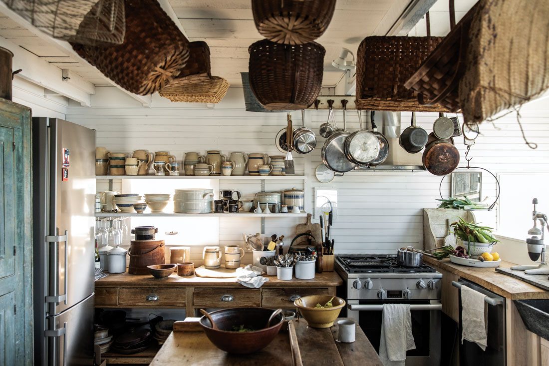 utilitarian open kitchen shelving inspiration | miss mustard seed