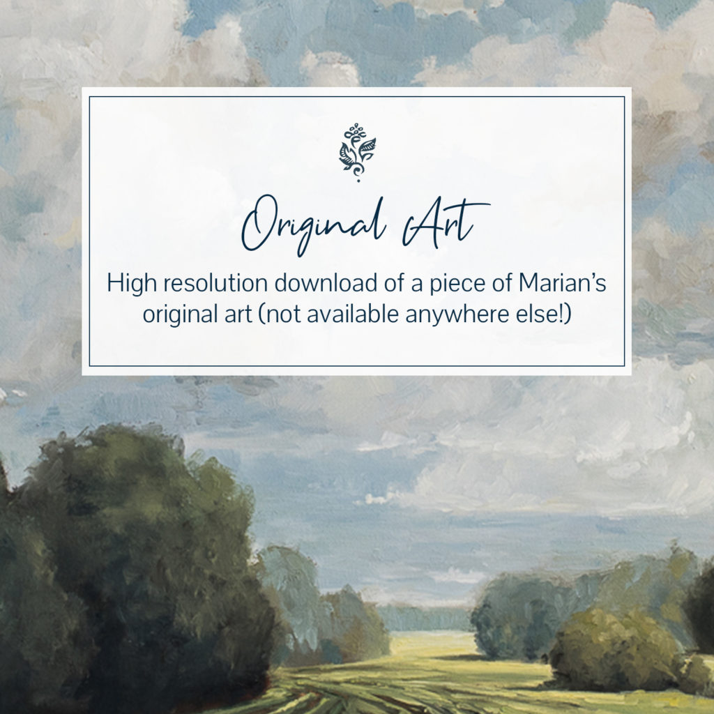 free original landscape oil painting download | miss mustard seed