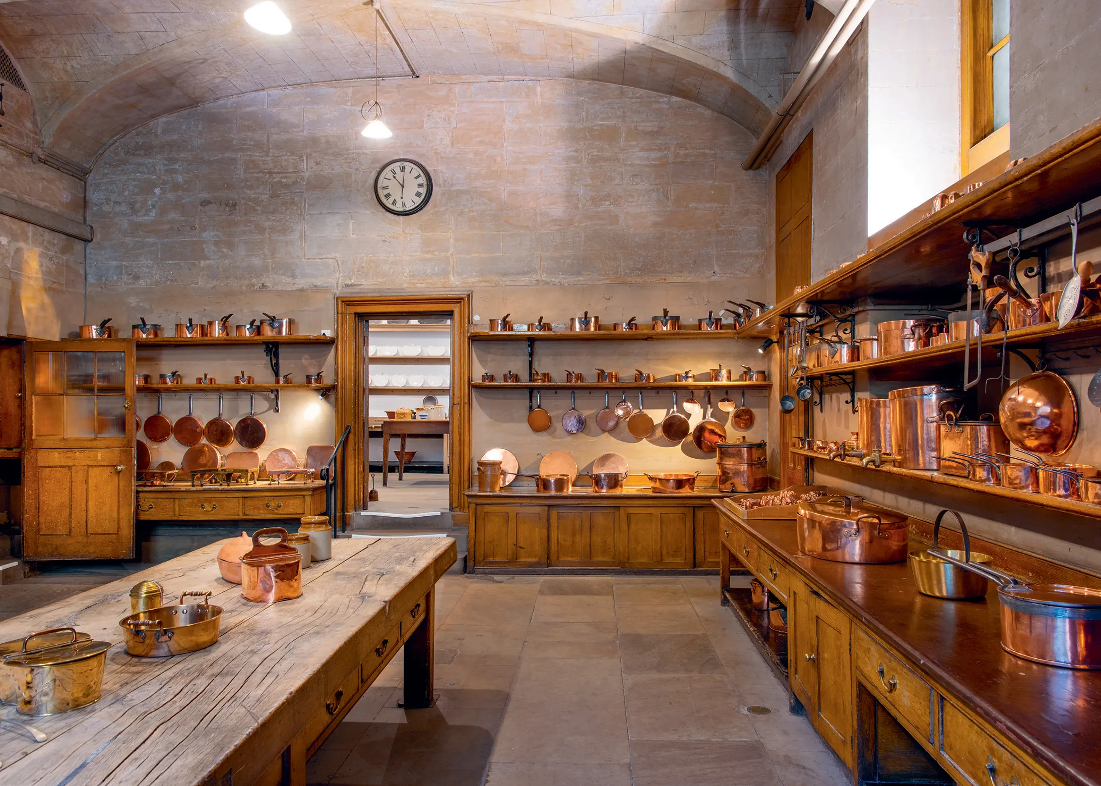 utilitarian open kitchen shelving inspiration | miss mustard seed