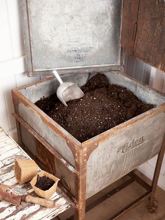 soil in old sink